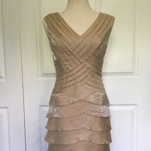 Cocktail Dress Size 4 Taupe